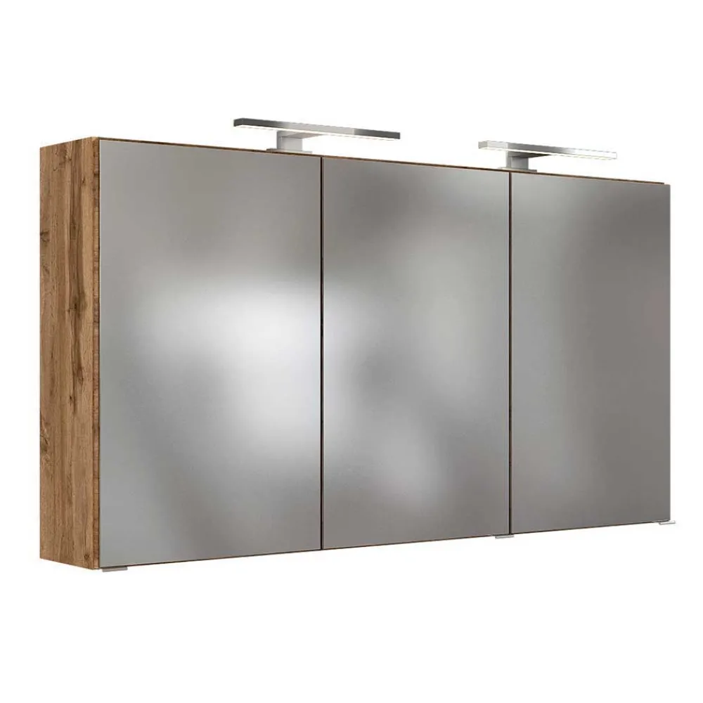 Wohnen Badezimmer Komplett*Badezimmer Doppel-Waschtisch & Schränke - Athrin (fünfteilig)