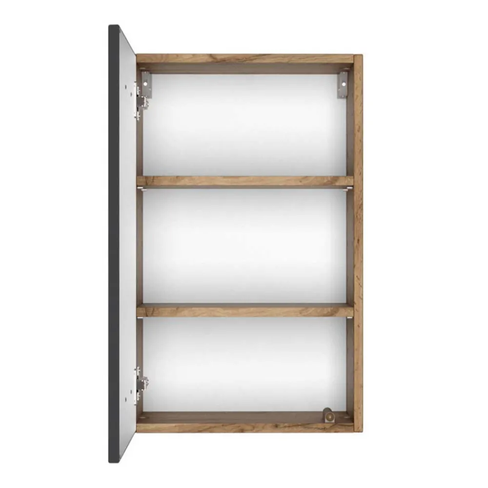 Wohnen Badezimmer Komplett*Badezimmer Doppel-Waschtisch & Schränke - Athrin (fünfteilig)