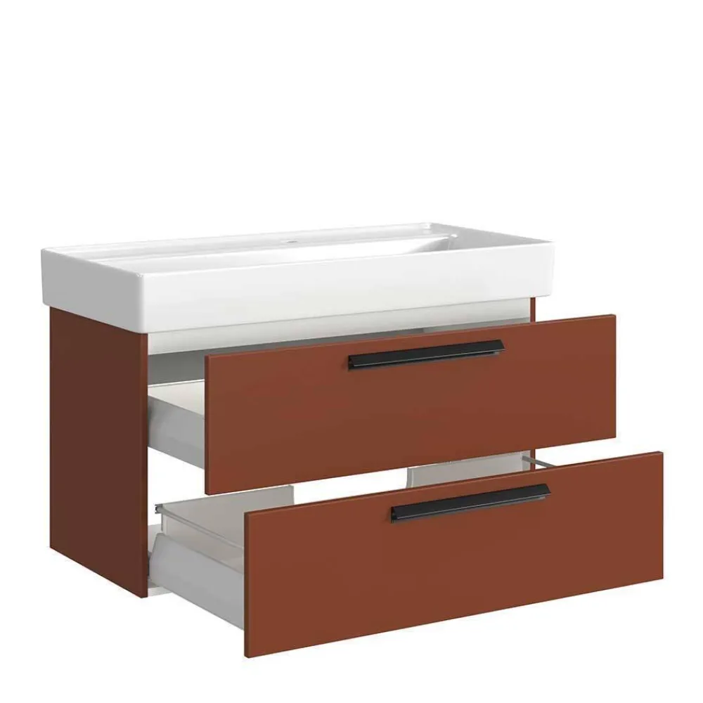 Wohnen Badezimmer Komplett*Badezimmer Einrichtung Möbelset - Exeler (fünfteilig)