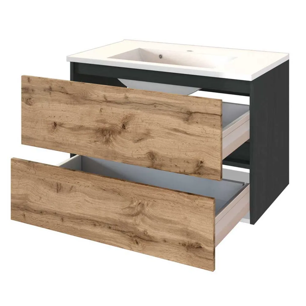 Wohnen Badezimmer Komplett*Badezimmer Einrichtung Set - Schränke - Endely (sechsteilig)