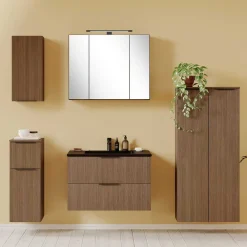 Wohnen Badschränke*Badezimmer Hängeschrank in Eiche Dunkel - Ucaida