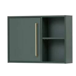 Wohnen Badschränke*Badezimmer Hängeschrank in Dunkelgrün & Gold - Aqua