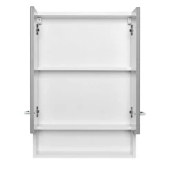 Wohnen Badezimmer Hängeschrank in hellem Grau - Girios