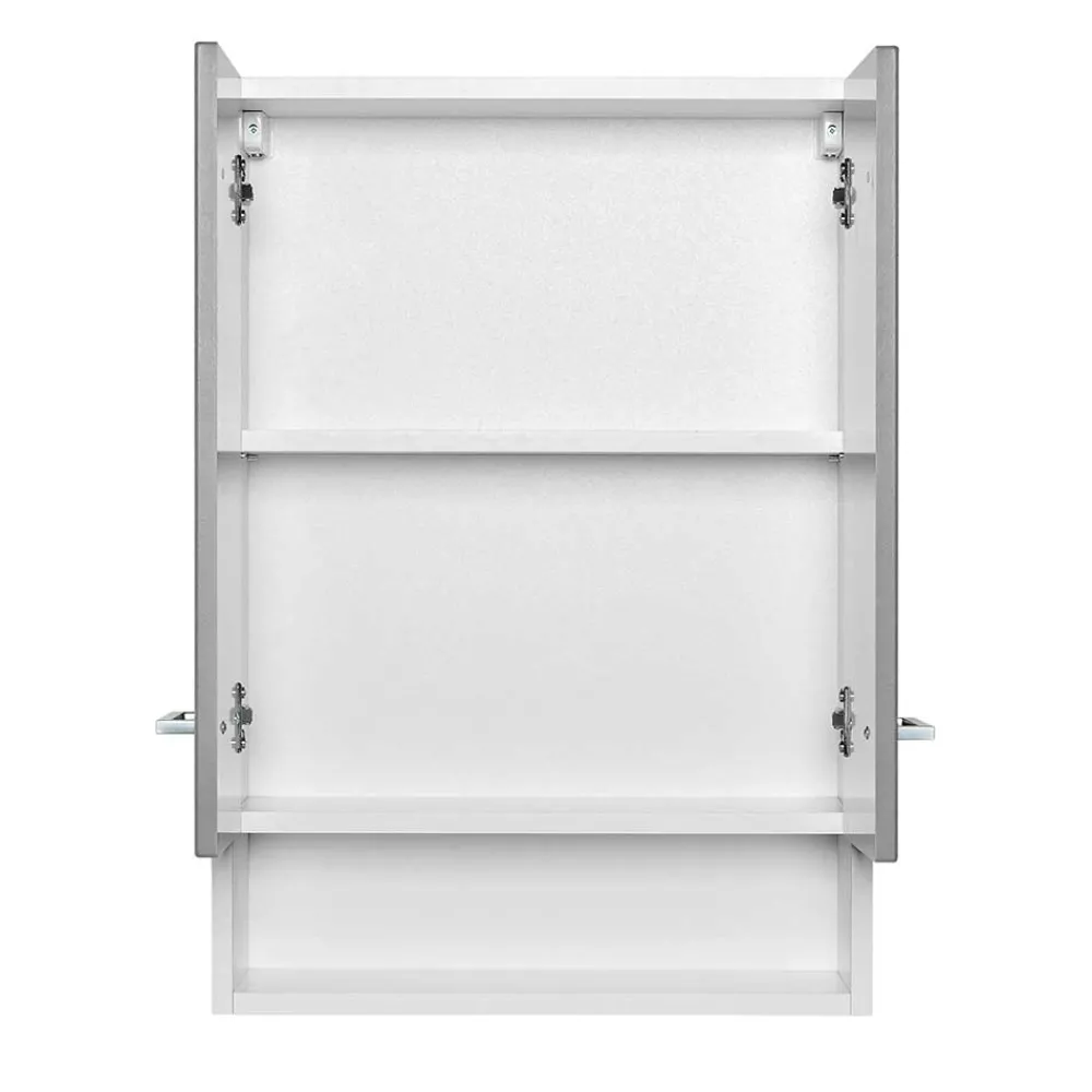 Wohnen Badezimmer Hängeschrank in hellem Grau - Girios