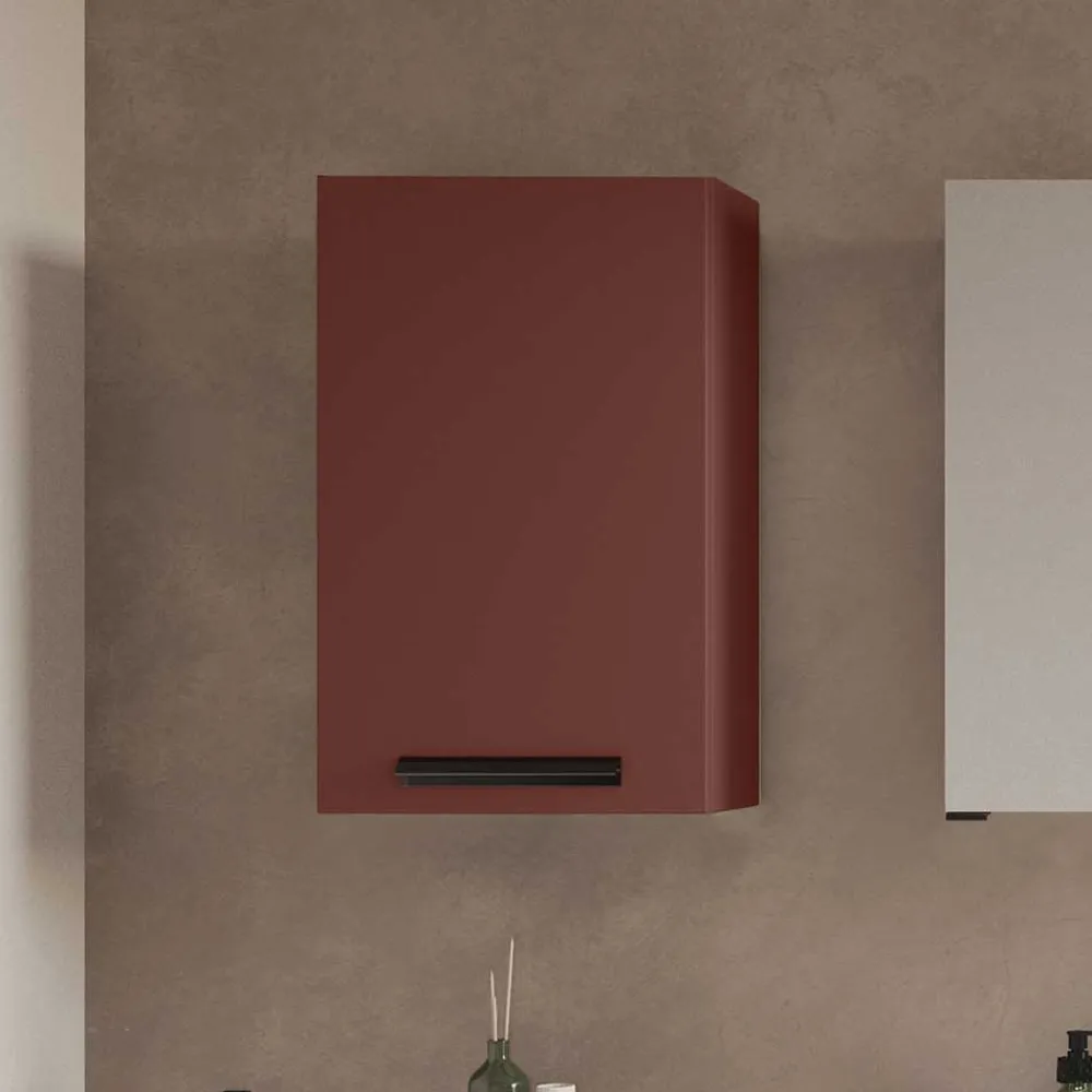 Wohnen Badezimmer Hängeschrank in Dunkelrot - Exeler