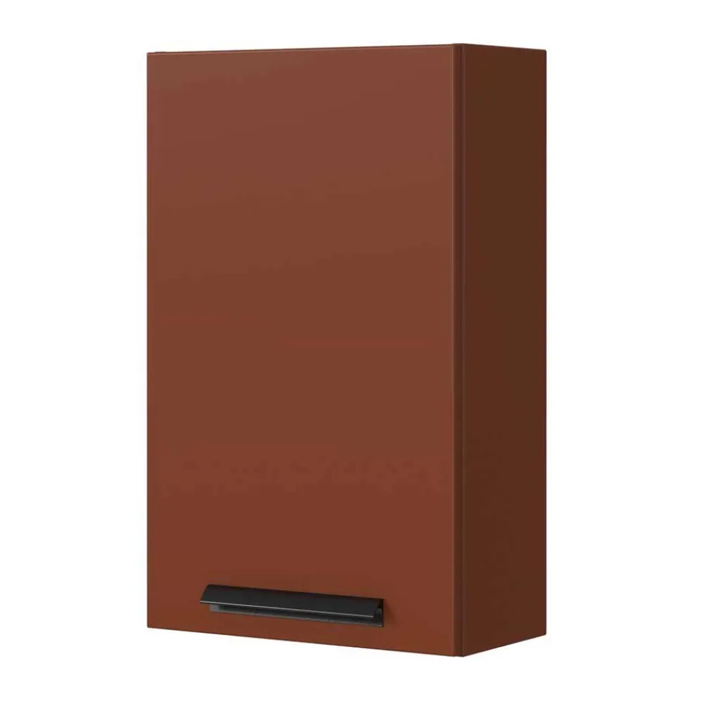 Wohnen Badezimmer Hängeschrank in Dunkelrot - Exeler