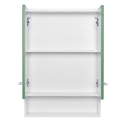 Wohnen Badschränke*Badezimmer Hängeschrank mit Front Grün - Loenixa