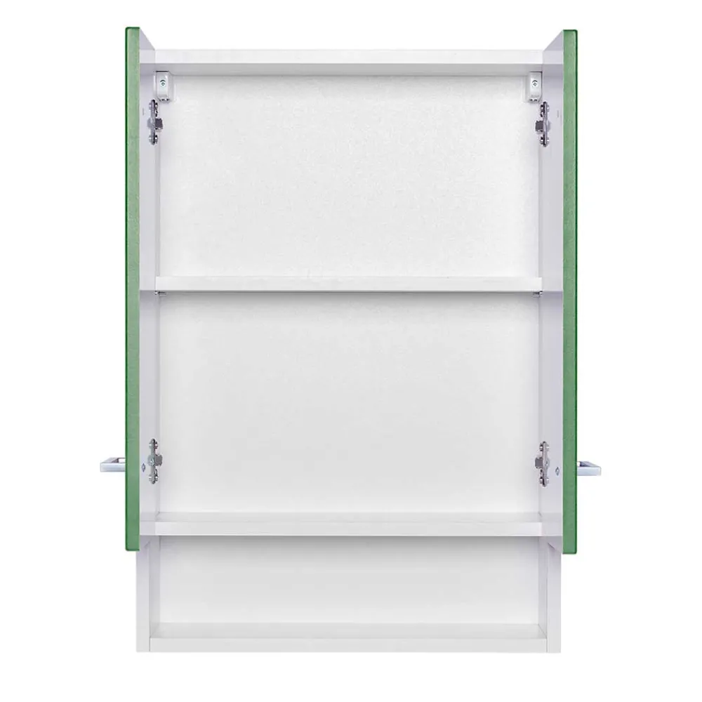 Wohnen Badschränke*Badezimmer Hängeschrank mit Front Grün - Loenixa