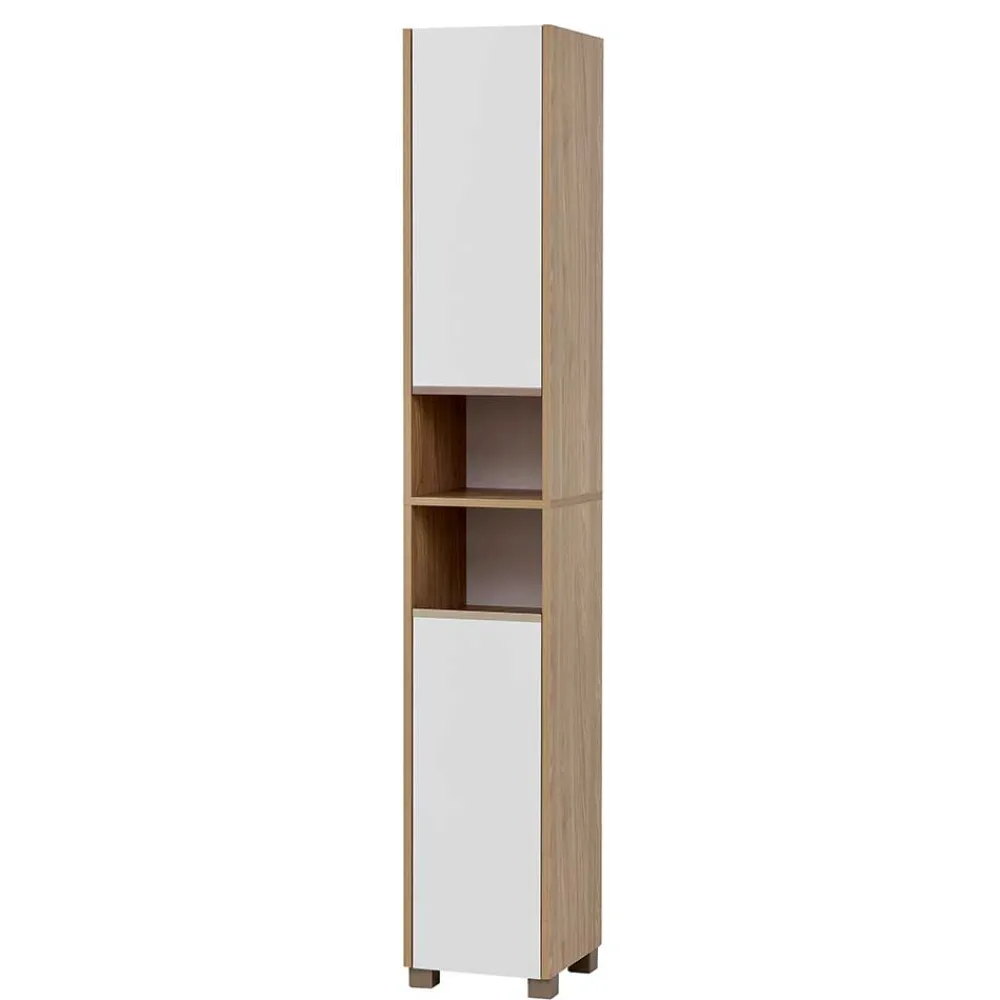 Wohnen Badezimmer Hochschrank im Skandi Design - Ronya