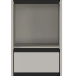 Wohnen Badezimmer Hochschrank in Grau - Ancela