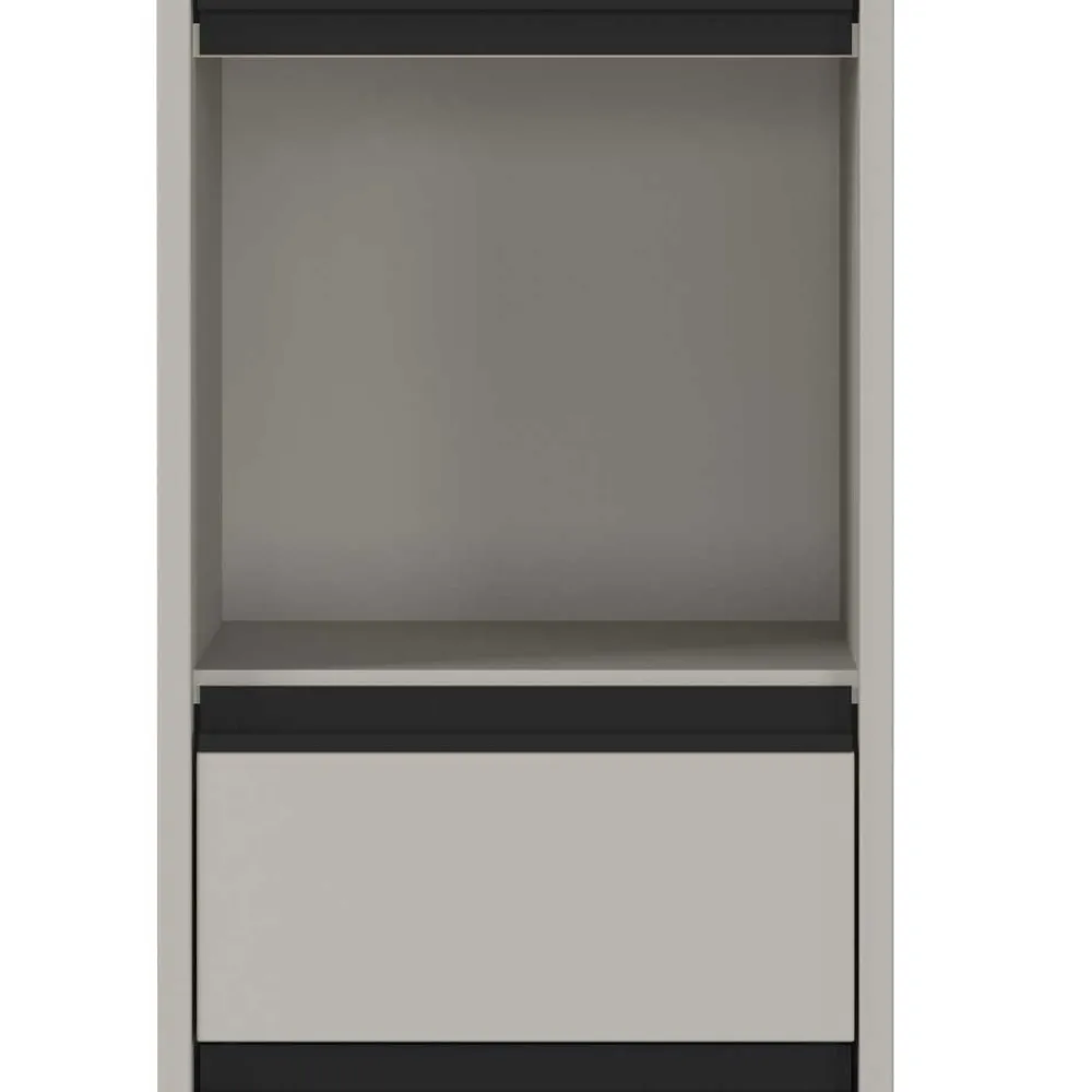 Wohnen Badezimmer Hochschrank in Grau - Ancela