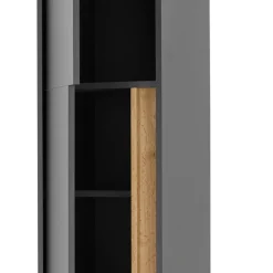 Wohnen Schränke*Badezimmer Hochschrank in Anthrazit - Ahilav