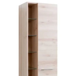 Wohnen Badezimmer Hochschrank in Buchefarben - Mabeca
