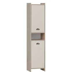 Wohnen Badezimmer Hochschrank mit zwei Türen und Fach - Togban