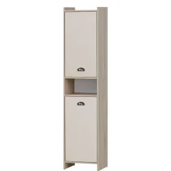 Wohnen Badezimmer Hochschrank mit zwei Türen und Fach - Togban