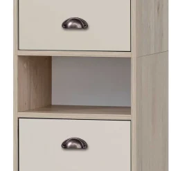 Wohnen Badezimmer Hochschrank mit zwei Türen und Fach - Togban