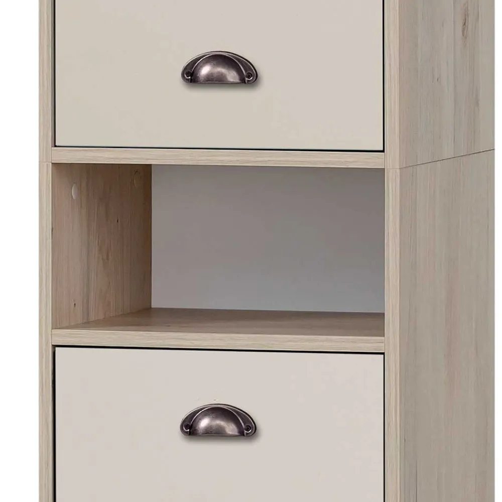 Wohnen Badezimmer Hochschrank mit zwei Türen und Fach - Togban