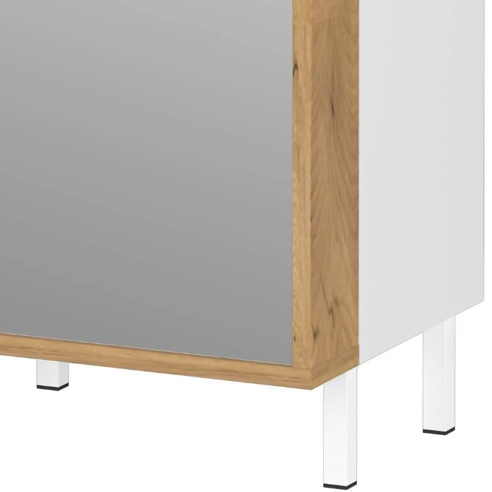 Wohnen Badezimmer Hochschrank mit Spiegeltür - Nadals