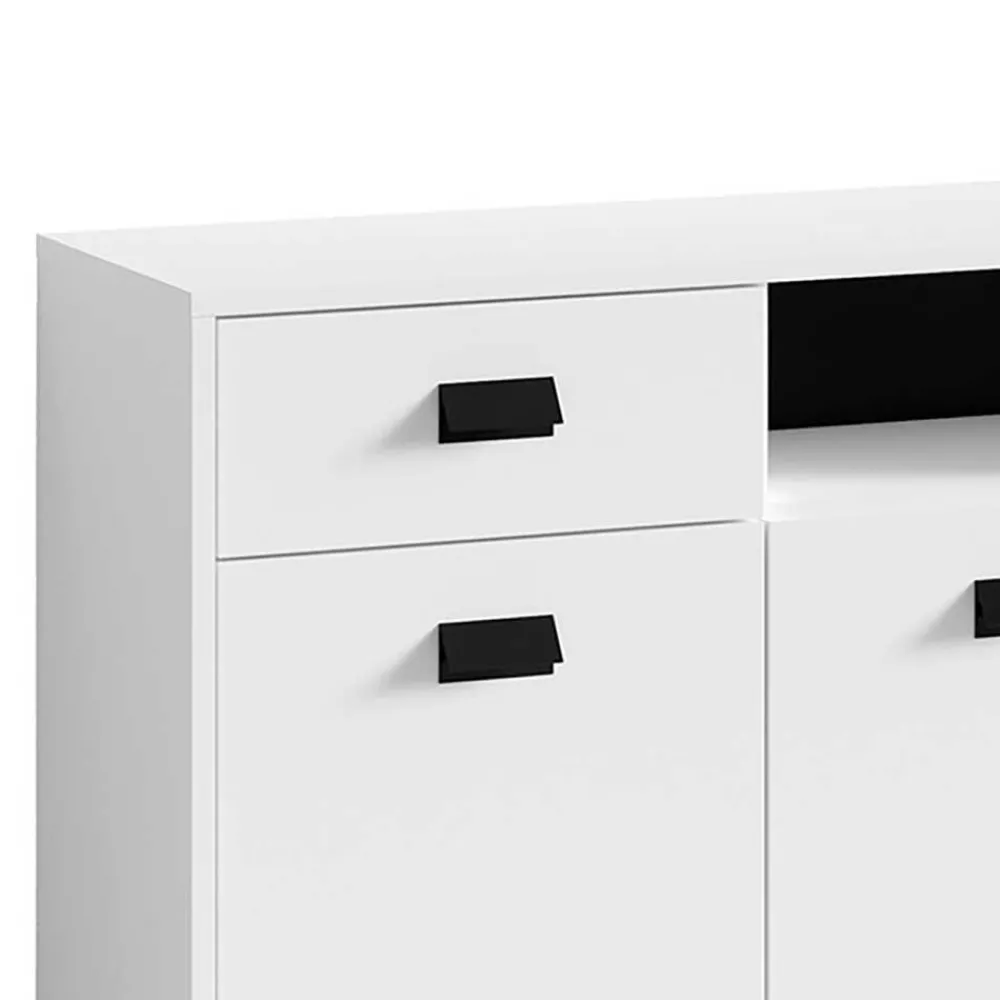 Wohnen Badezimmer Kommode in Weiß mit Schwarz - Envaton
