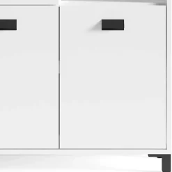 Wohnen Badezimmer Kommode in Weiß mit Schwarz - Envaton