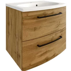 Wohnen Glasmöbel|Badezimmer Komplett*Badezimmer Möbel Einrichtung Set - Arazony (fünfteilig)