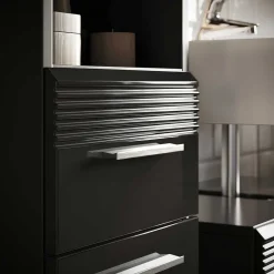 Wohnen Badezimmer Möbelblock in Schwarz - Culina (fünfteilig)