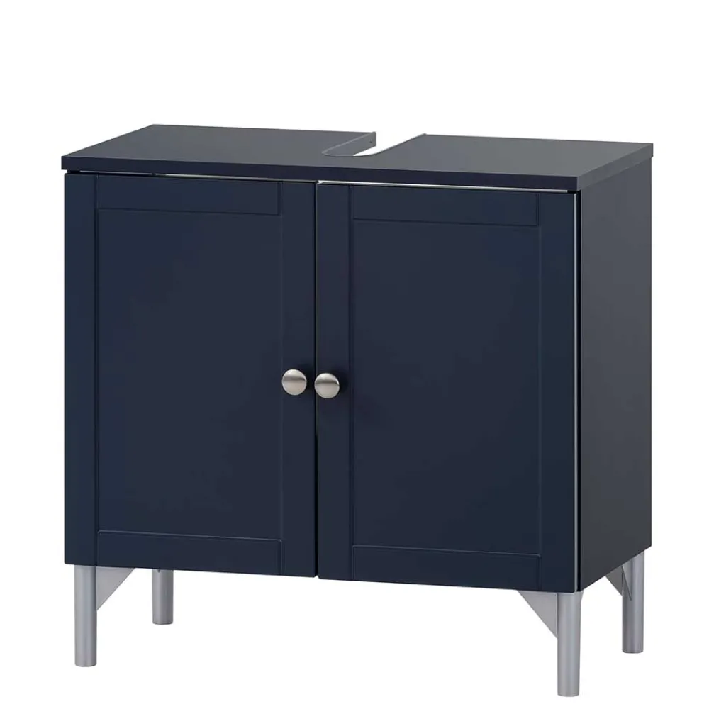 Wohnen Badezimmer Möbelkombi in Dunkelblau - Canyon (dreiteilig)