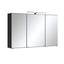 Wohnen Badezimmer Komplett*Badezimmer Möbelset Blaxin in Anthrazit Hochglanz (fünfteilig)