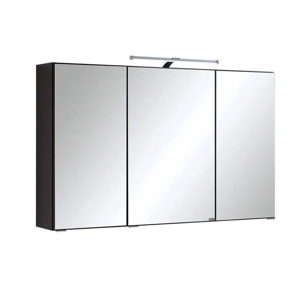 Wohnen Badezimmer Komplett*Badezimmer Möbelset Blaxin in Anthrazit Hochglanz (fünfteilig)