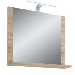 Wohnen Badezimmer Komplett*Badezimmer Möbelset in Holzoptik - Caleena (dreiteilig)