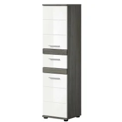 Wohnen Badezimmer Midischrank in Weiß Hochglanz - Chapan