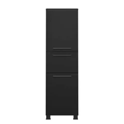 Wohnen Badezimmer Midischrank in Schwarz - Ostoro