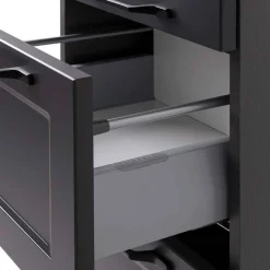 Wohnen Badezimmer Midischrank in Dunkelgrau - Novelya