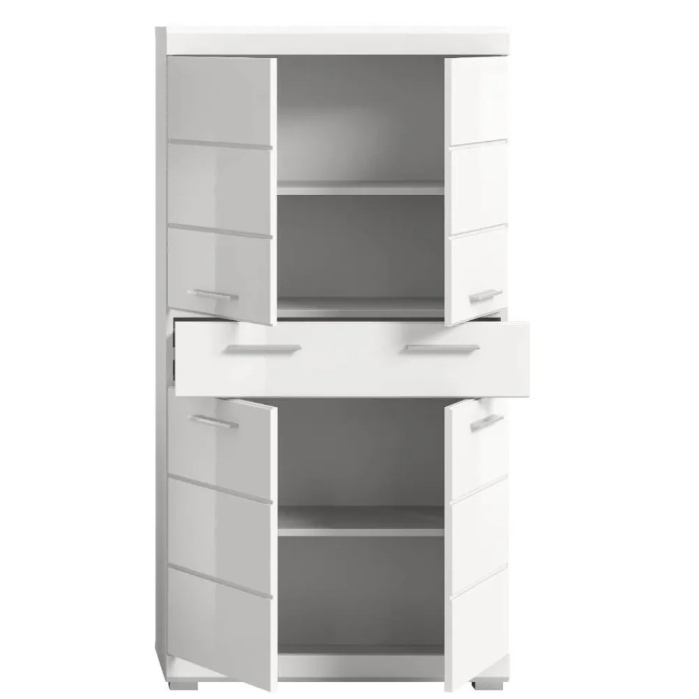 Wohnen Badezimmer Midischrank in Weiß - Henriette