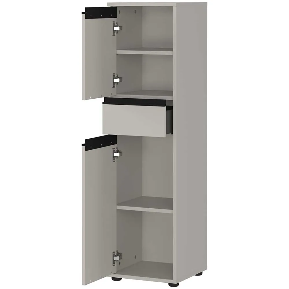 Wohnen Badschränke*Badezimmer Midischrank in Grau - Ancela