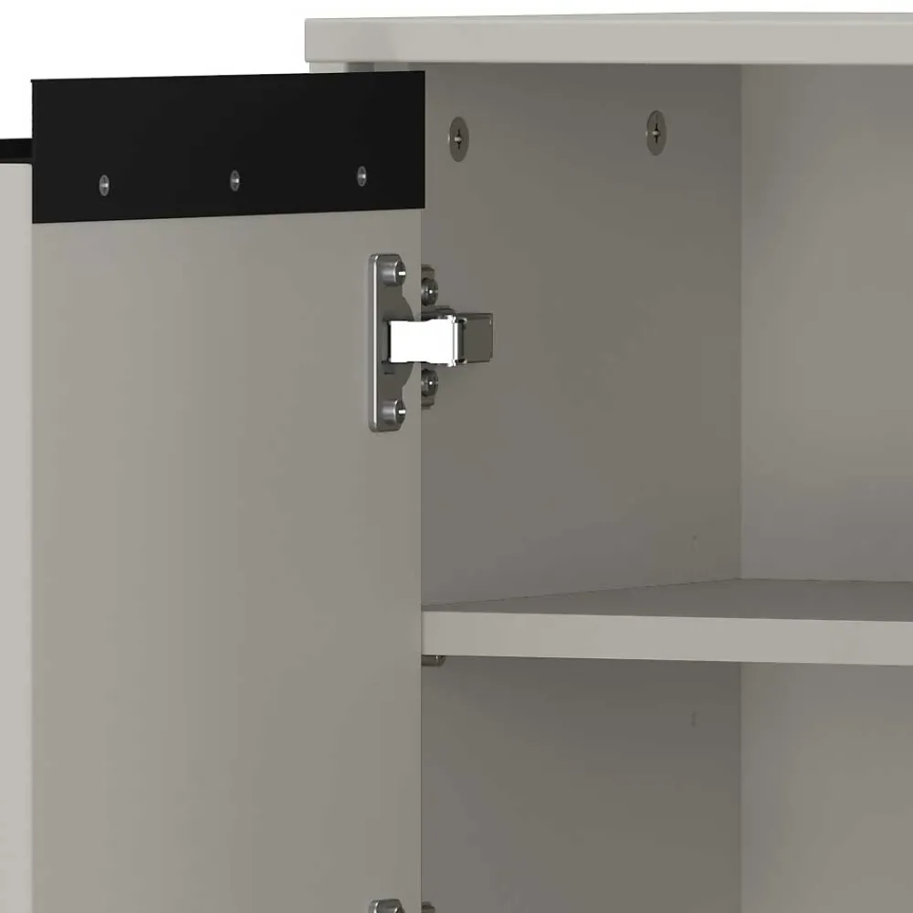 Wohnen Badschränke*Badezimmer Midischrank in Grau - Ancela