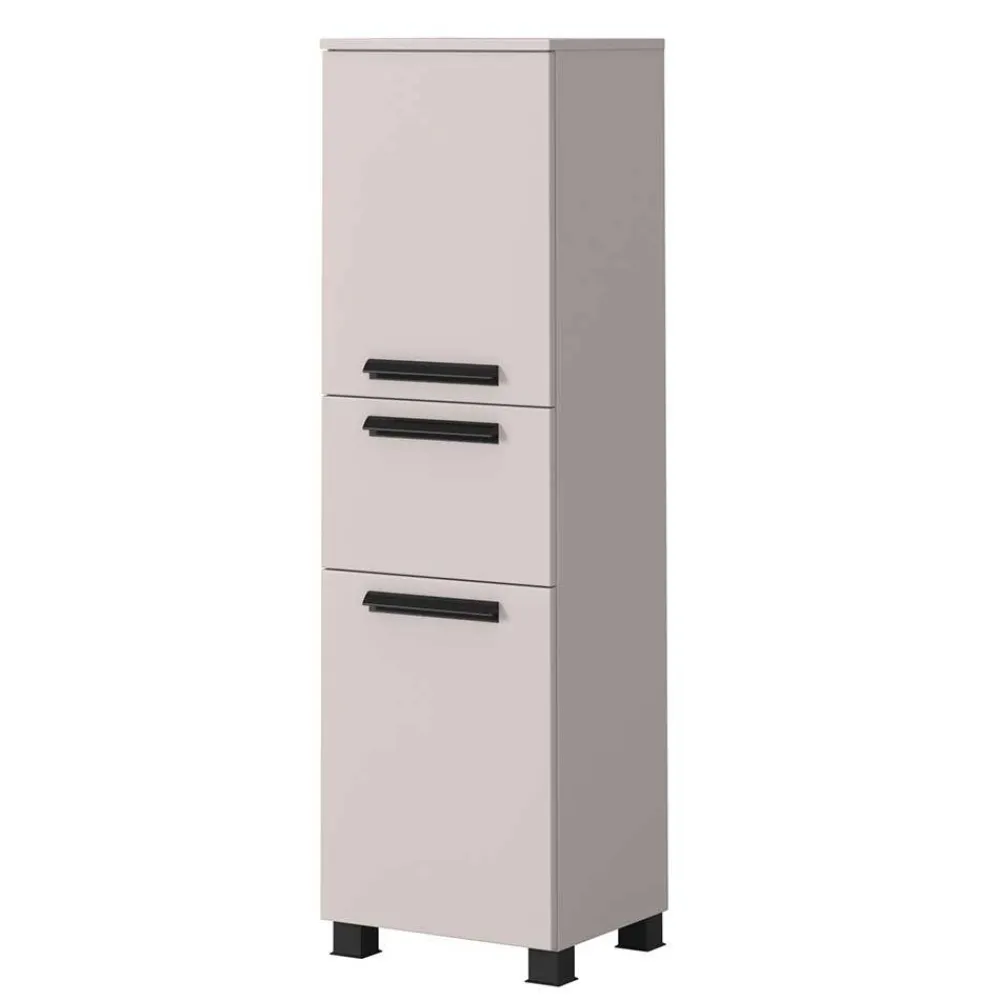 Wohnen Badezimmer Midischrank in Hellgrau - Adendras