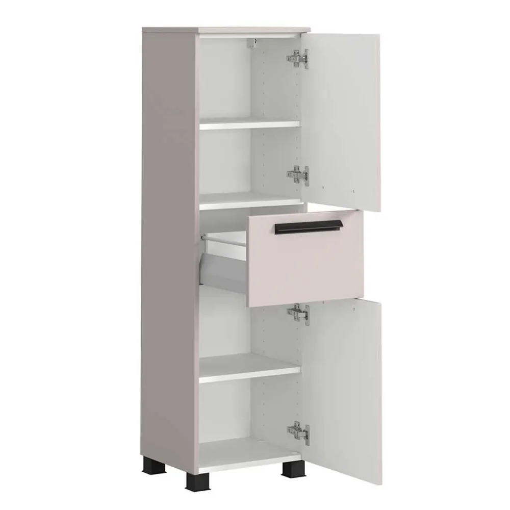 Wohnen Badezimmer Midischrank in Hellgrau - Adendras