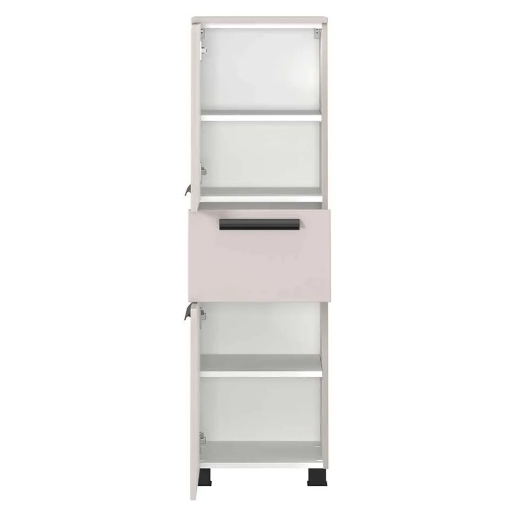 Wohnen Badezimmer Midischrank in Hellgrau - Adendras