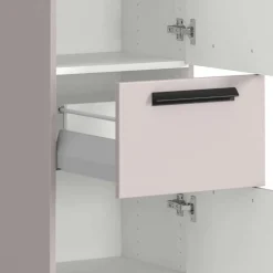 Wohnen Badezimmer Midischrank in Hellgrau - Adendras