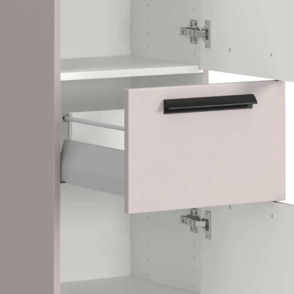 Wohnen Badezimmer Midischrank in Hellgrau - Adendras