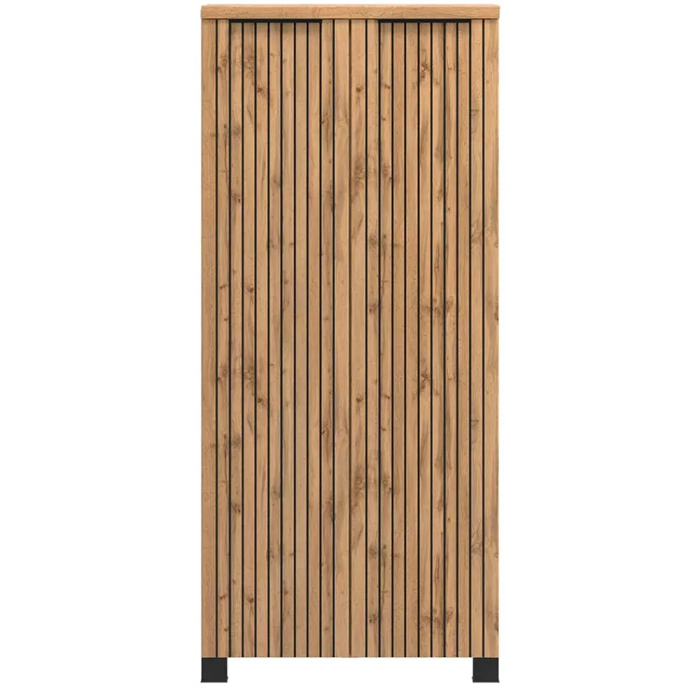 Wohnen Badschränke*Badezimmer Midischrank mit Doppeltür - Crystoga