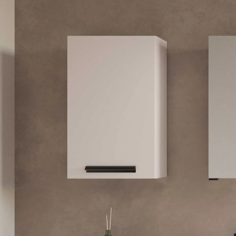 Wohnen Badezimmer Oberschrank in Hellgrau - Adendras