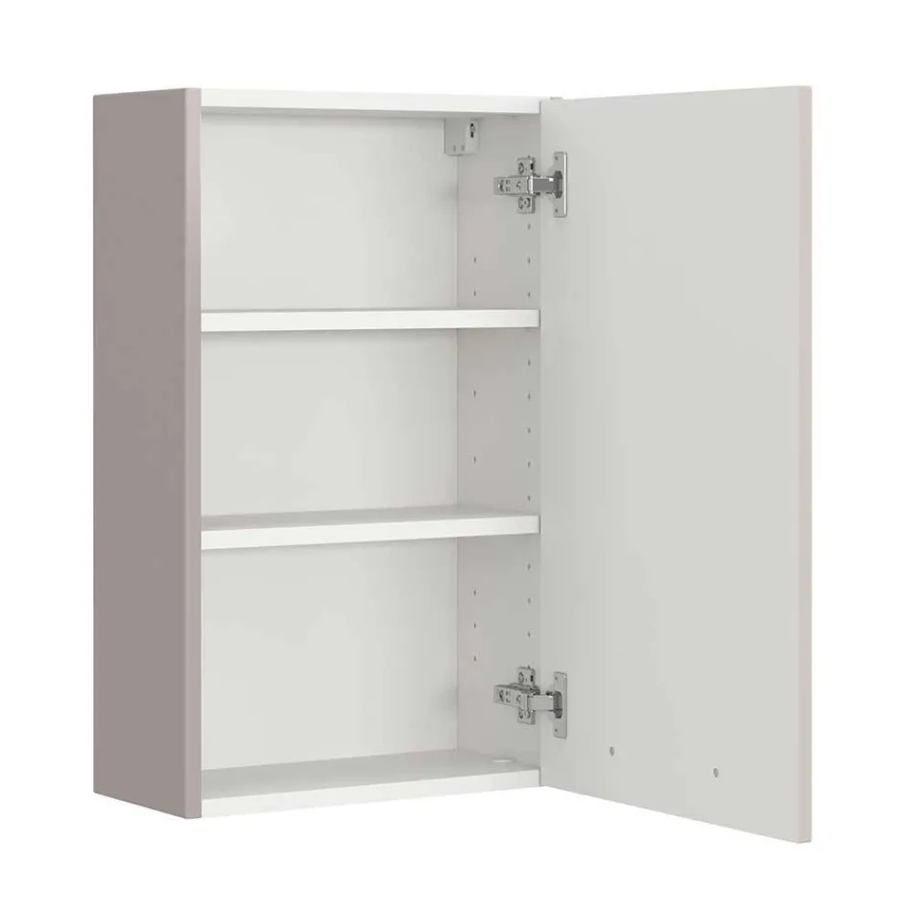 Wohnen Badezimmer Oberschrank in Hellgrau - Adendras