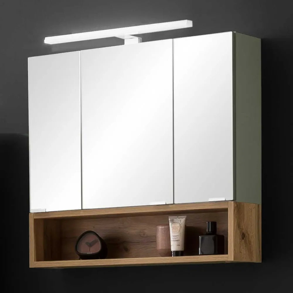 Wohnen Badezimmer Spiegelschrank mit offenem Fach - Liz