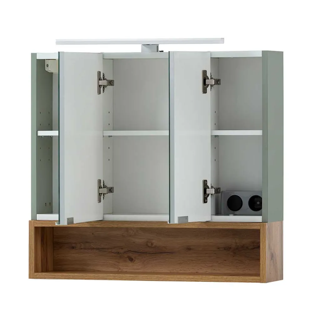 Wohnen Badezimmer Spiegelschrank mit offenem Fach - Liz