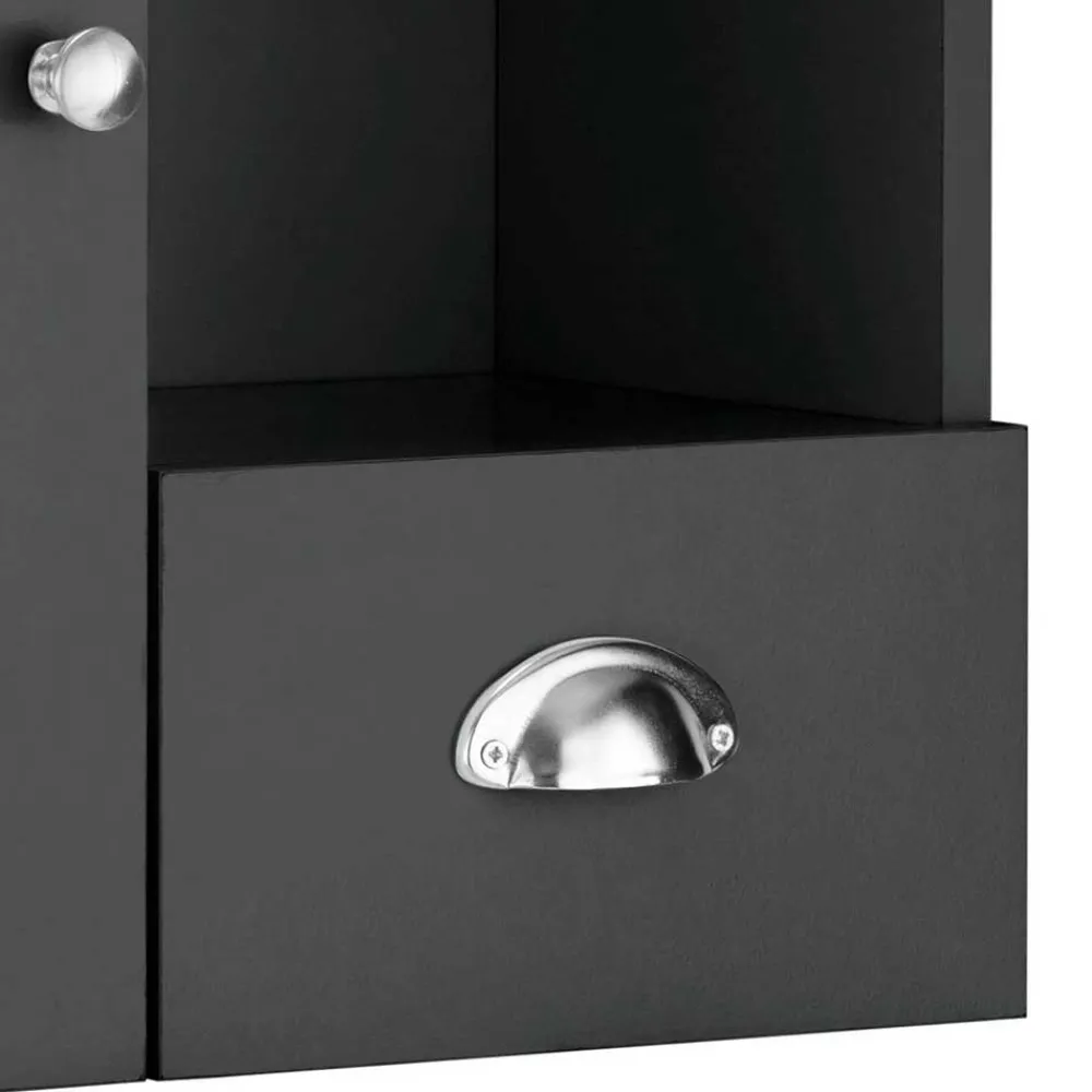 Wohnen Badezimmer Spiegelschrank 1-türig & Schublade & Fächer - Zenca