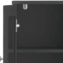 Wohnen Badezimmer Spiegelschrank 1-türig & Schublade & Fächer - Zenca