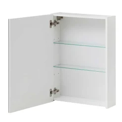 Wohnen Bad-Spiegelschränke*Badezimmer Spiegelschrank in Weiß 1-türig - Etravia I