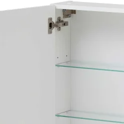 Wohnen Bad-Spiegelschränke*Badezimmer Spiegelschrank in Weiß 1-türig - Etravia I